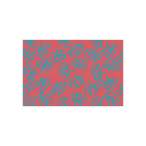 Custom Coral & Teal Small Tissue Papers Sheets - Lightweight