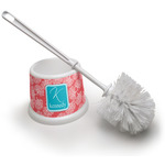 Coral & Teal Toilet Brush (Personalized)