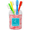 Coral & Teal Toothbrush Holder (Personalized)
