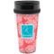 Coral & Teal Acrylic Travel Mug without Handle (Personalized)