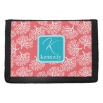 Coral & Teal Trifold Wallet (Personalized)