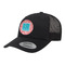 Coral & Teal Trucker Hat - Black (Personalized)