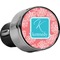 Coral & Teal USB Car Charger - Close Up
