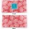 Coral & Teal Vinyl Check Book Cover - Front and Back
