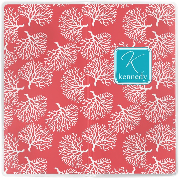 Coral & Teal Vinyl Document Wallet - Apvl