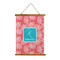 Coral & Teal Wall Hanging Tapestry - Tall (Personalized)