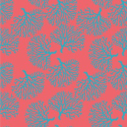 Coral & Teal Wallpaper & Surface Covering