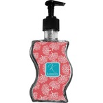 Coral & Teal Wave Bottle Soap / Lotion Dispenser (Personalized)