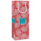 Coral & Teal Wine Gift Bags - Gloss (Personalized)