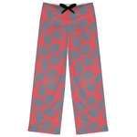 Coral & Teal Womens Pajama Pants - L