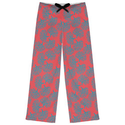 Coral & Teal Womens Pajama Pants - L