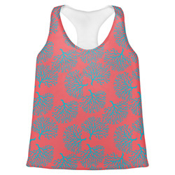 Coral & Teal Womens Racerback Tank Top