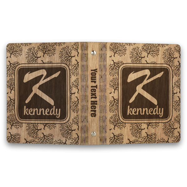 Coral & Teal Wood 3-Ring Binders - 1" Half-Letter - Approval