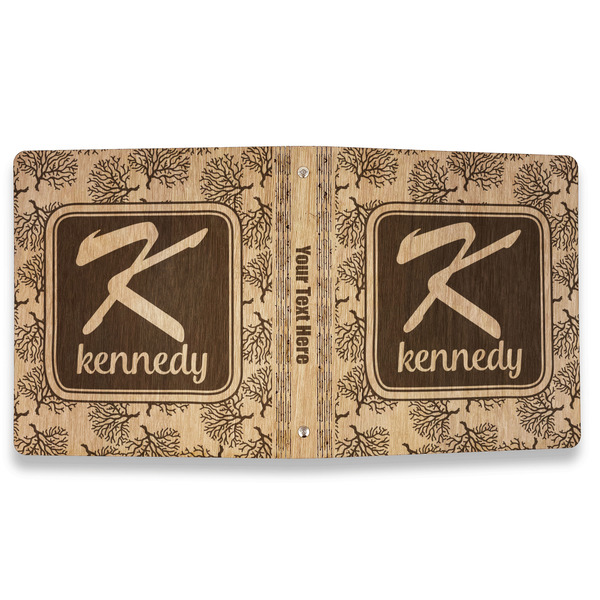 Coral & Teal Wood 3-Ring Binders - 1" Letter - Approval