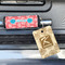 Coral & Teal Wood Luggage Tags - Rectangle - Lifestyle
