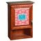 Coral & Teal Wooden Cabinet Decal (Medium)
