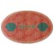 Coral & Teal Wooden Sticker Medium Color - Main