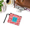 Coral & Teal Wristlet ID Cases - LIFESTYLE