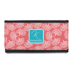 Coral & Teal Leatherette Ladies Wallet (Personalized)