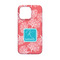 Coral & Teal iPhone 13 Mini Case - Back