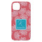 Coral & Teal iPhone 14 Plus Case - Back