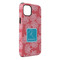 Coral & Teal iPhone 14 Plus Tough Case - Angle
