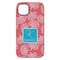 Coral & Teal iPhone 14 Plus Tough Case - Back
