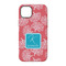 Coral & Teal iPhone 14 Pro Tough Case - Back