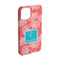 Coral & Teal iPhone 15 Case - Angle
