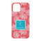 Coral & Teal iPhone 15 Case - Back