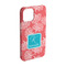 Coral & Teal iPhone Case - Plastic - iPhone 15 Pro (Personalized)