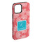 Coral & Teal iPhone 15 Pro Max Tough Case - Angle