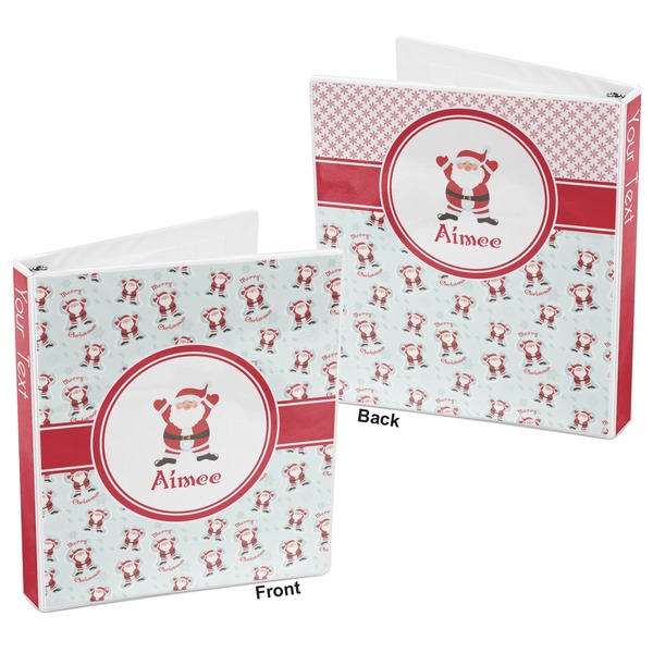 Santa Claus 3-Ring Binder Front and Back