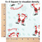 Santa Claus 6x6 Swatch of Fabric