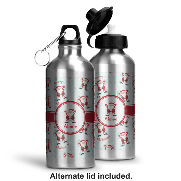 Santa Claus Aluminum Water Bottle - Alternate lid options