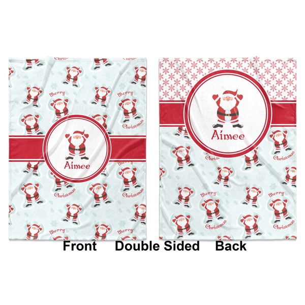 Santa Claus Baby Blanket (Double Sided - Printed Front and Back)