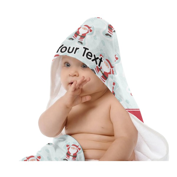 Santa Claus Baby Hooded Towel on Child