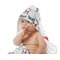 Santa Claus Baby Hooded Towel on Child