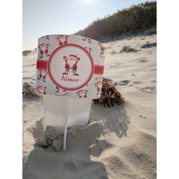 Santa Claus Beach Spiker white on beach with sand