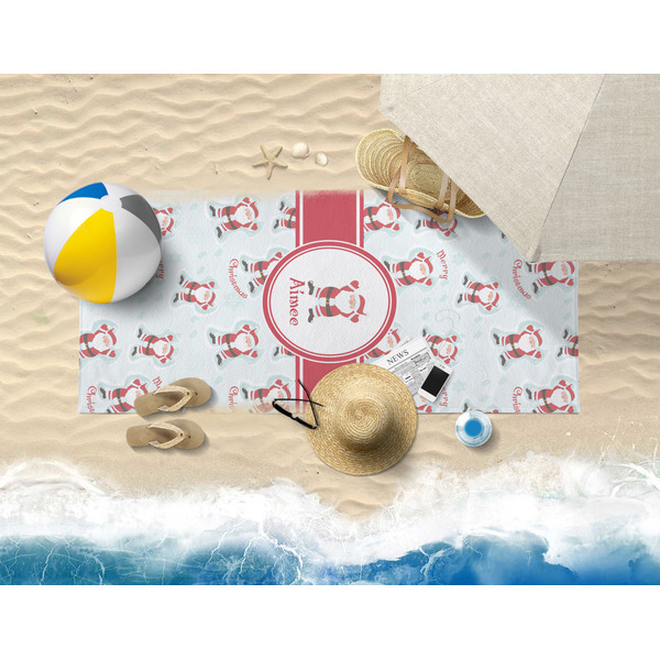 Santa Claus Beach Towel Lifestyle