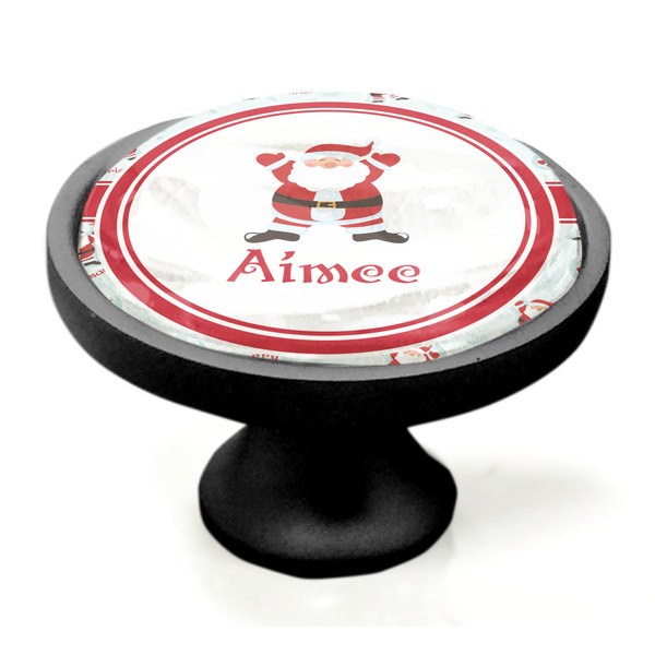 Santa Claus Black Custom Cabinet Knob (Side)