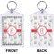 Santa Claus Bling Keychain (Front + Back)