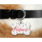 Santa Claus Bone Shaped Dog Tag on Collar & Dog