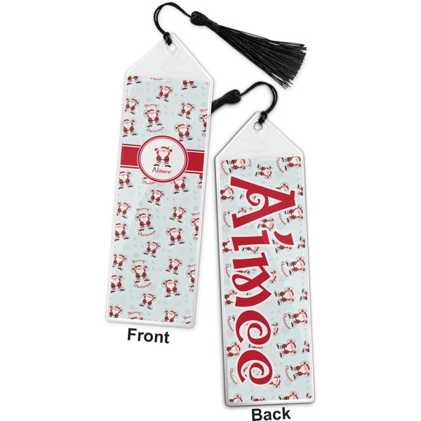 Santa Claus Bookmark with tassel - Front and Back