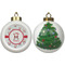 Santa Claus Ceramic Christmas Ornament - X-Mas Tree (APPROVAL)