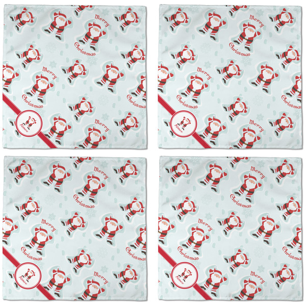 Santa Claus Cloth Napkins - Personalized Dinner (APPROVAL) Set of 4