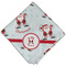 Santa Claus Cloth Napkins - Personalized Dinner (Folded Four Corners)