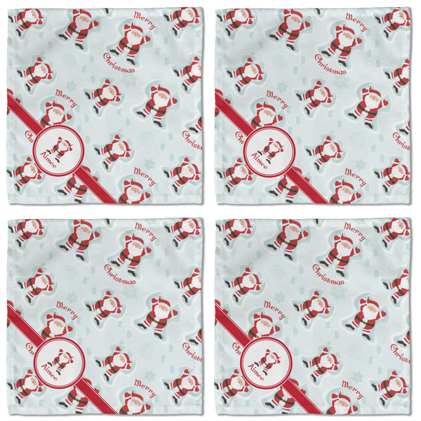 Santa Claus Cloth Napkins - Personalized Lunch (APPROVAL) Set of 4