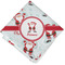 Santa Claus Cloth Napkins - Personalized Lunch (Folded Four Corners)