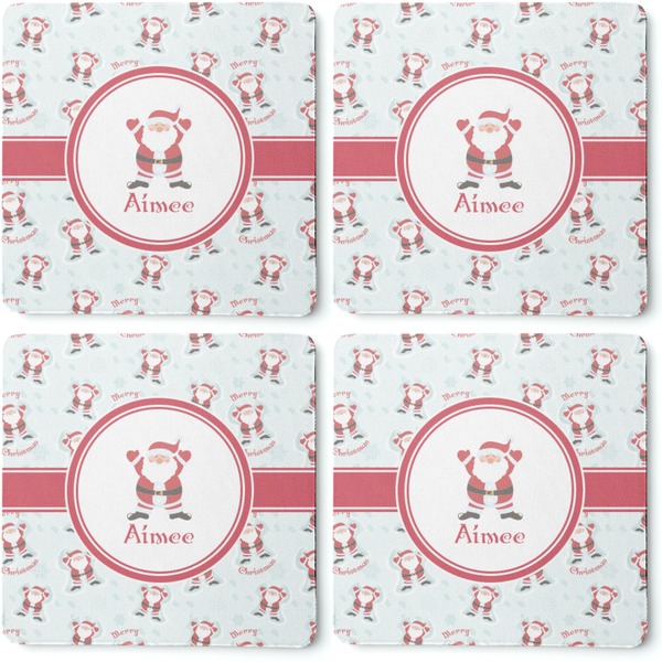 Santa Claus Coaster Rubber Back - Apvl